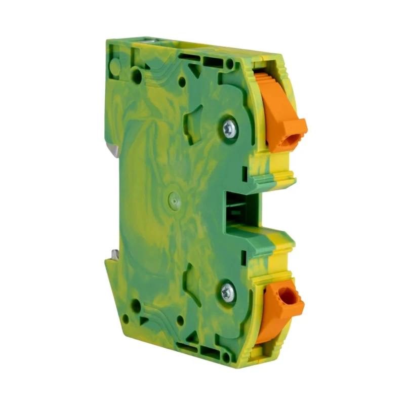 Phoenix Contact PTPOWER 35 Series Component Terminal Block Yellow Green 35mm² 1-Level Screw Termination 3212066