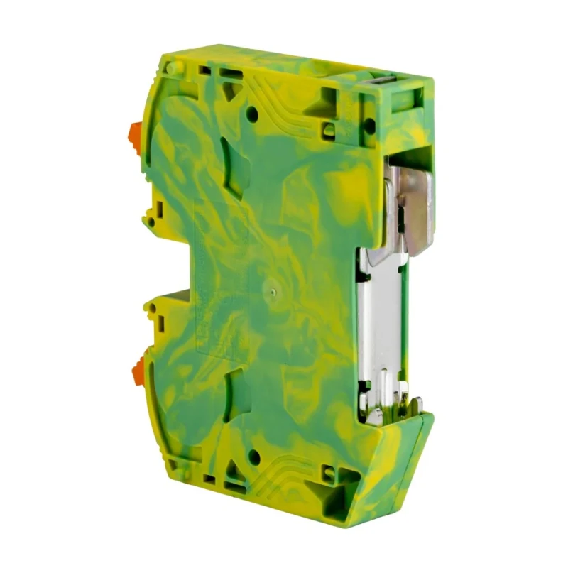Phoenix Contact PTPOWER 35 Series Component Terminal Block Yellow Green 35mm² 1-Level Screw Termination 3212066