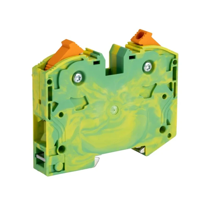 Phoenix Contact PTPOWER 35 Series Component Terminal Block Yellow Green 35mm² 1-Level Screw Termination 3212066