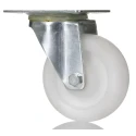 RS PRO Swivel Castor, 75 kg Load Capacity, 75 mm Polypropylene Wheel, 95 mm Overall Height, Plain Bore Hub Bearing 828-6261