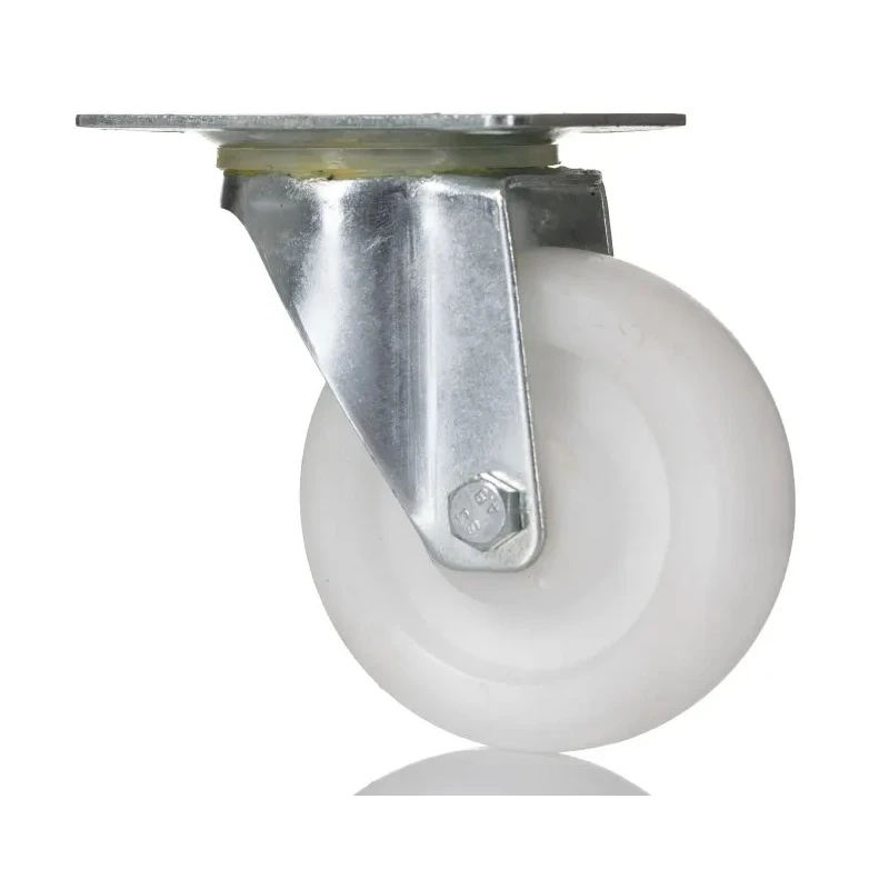 RS PRO Swivel Castor, 75 kg Load Capacity, 75 mm Polypropylene Wheel, 95 mm Overall Height, Plain Bore Hub Bearing 828-6261