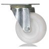RS PRO Swivel Castor, 75 kg Load Capacity, 75 mm Polypropylene Wheel, 95 mm Overall Height, Plain Bore Hub Bearing 828-6261