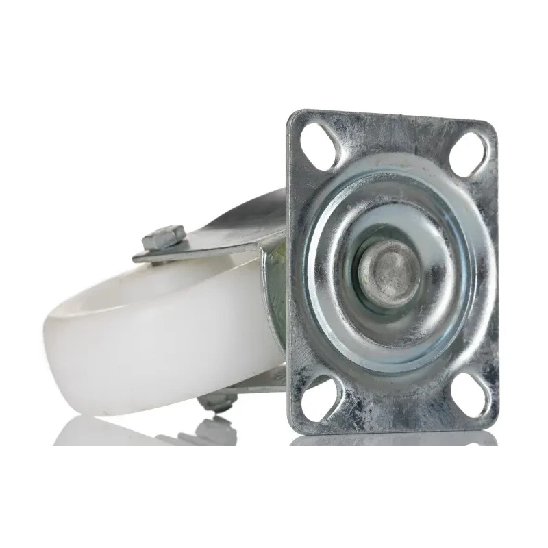 RS PRO Swivel Castor, 75 kg Load Capacity, 75 mm Polypropylene Wheel, 95 mm Overall Height, Plain Bore Hub Bearing 828-6261