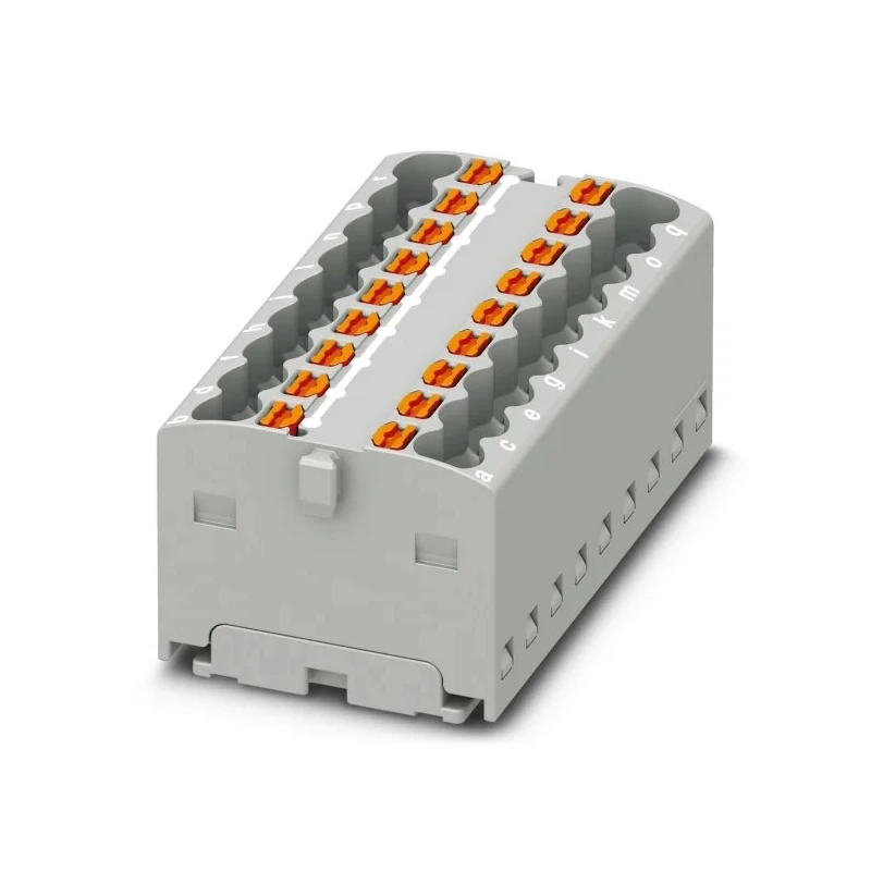 Phoenix Contact Distribution Block, 18 Way, 450 V, 17.5 A, Polyamide Housing, Grey 3002760