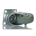 RS PRO Swivel Castor, 50 kg Load Capacity, 50 mm Wheel Diameter, Rubber Tyre, Pressed Steel Frame 828-6287
