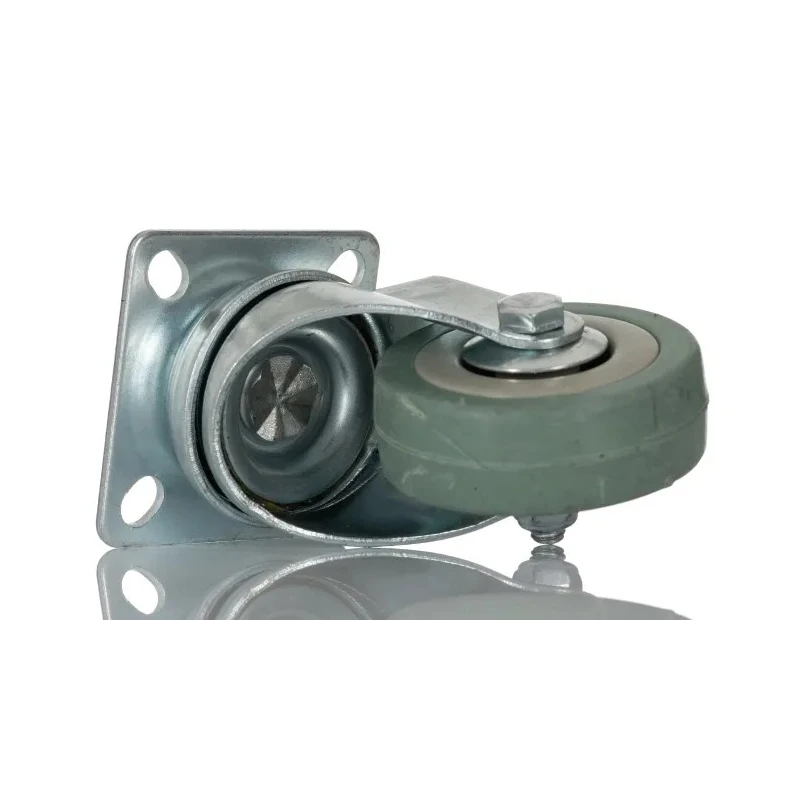 RS PRO Swivel Castor, 50 kg Load Capacity, 50 mm Wheel Diameter, Rubber Tyre, Pressed Steel Frame 828-6287