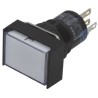 Idec AL Series Illuminated Momentary Push Button Switch, Panel Mount, 16 mm Cutout, SPDT, White LED, IP40, 250 V AL6H-M14-JW