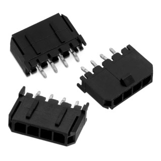 Wurth Elektronik WR-MPC3 Series Straight Through Hole PCB Header 6 Contacts 3 mm Pitch 1 Row Shrouded MPC3