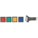 Eaton Flush Red LED Pilot Light, RMQ16 Series, 16 mm Cutout, 24V, IP65, Square, Plastic Bezel 