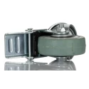 RS PRO Braked Swivel Castor, 50 kg Load Capacity, 50 mm Rubber Wheel Diameter, 72 mm Height, Nylon Hub 828-6340