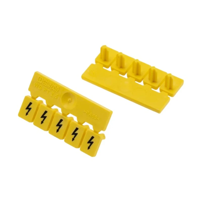 Phoenix Contact Polyamide Marker Strip WS PT 2.5, Yellow Black, 4.5mm x 6.3mm, Plug-In Mounting 1029026