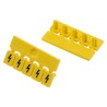 Phoenix Contact Polyamide Marker Strip WS PT 2.5, Yellow Black, 4.5mm x 6.3mm, Plug-In Mounting 1029026