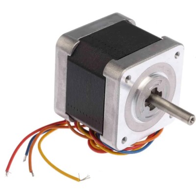 Sanyo Denki Hybrid Stepper Motor 24V, 0.39Nm Torque, 1.8° Step Angle, 42 x 42 mm Frame, 5 mm Shaft 103H5208-5240