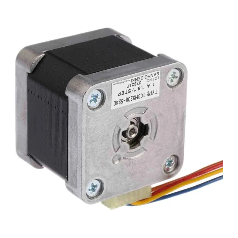 Sanyo Denki Hybrid Stepper Motor 24V, 0.39Nm Torque, 1.8° Step Angle, 42 x 42 mm Frame, 5 mm Shaft 103H5208-5240