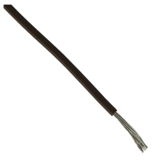 RS PRO Black Hook Up Wire, 18 AWG, 16 x 0.25 mm Core Strands, 100 m Reel, PVC Jacket, 300 V, 105°C, Flame Retardant 207-5299