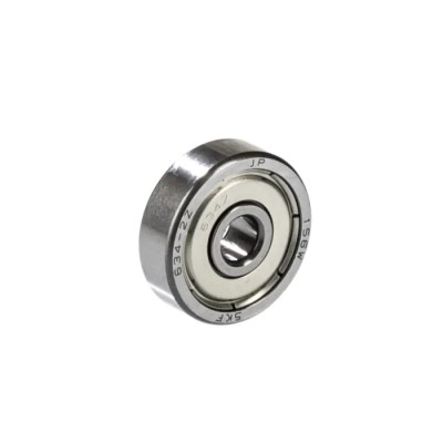 SKF Single Row Deep Groove Ball Bearing 4 mm ID, 16 mm OD, Shielded, Sheet Metal Cage, Model 634-2Z