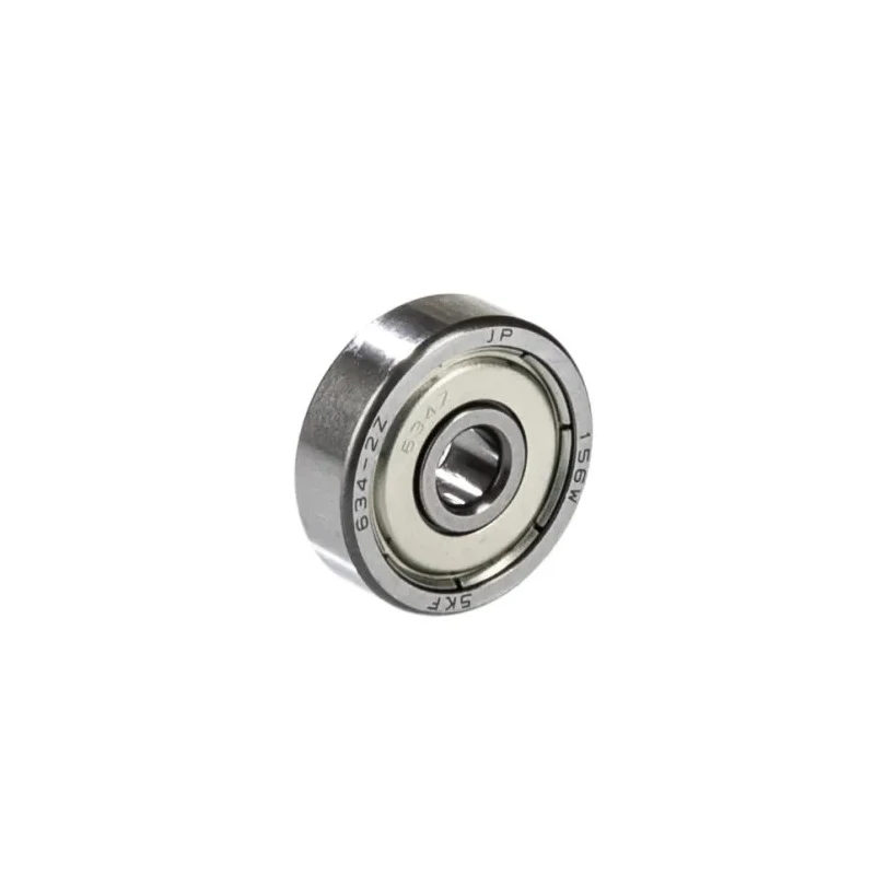 SKF Single Row Deep Groove Ball Bearing 4 mm ID, 16 mm OD, Shielded, Sheet Metal Cage, Model 634-2Z