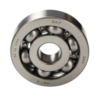 SKF Single Row Deep Groove Ball Bearing 20 mm ID, 72 mm OD, 19 mm Width, Sheet Metal Cage, Steel Balls 6404