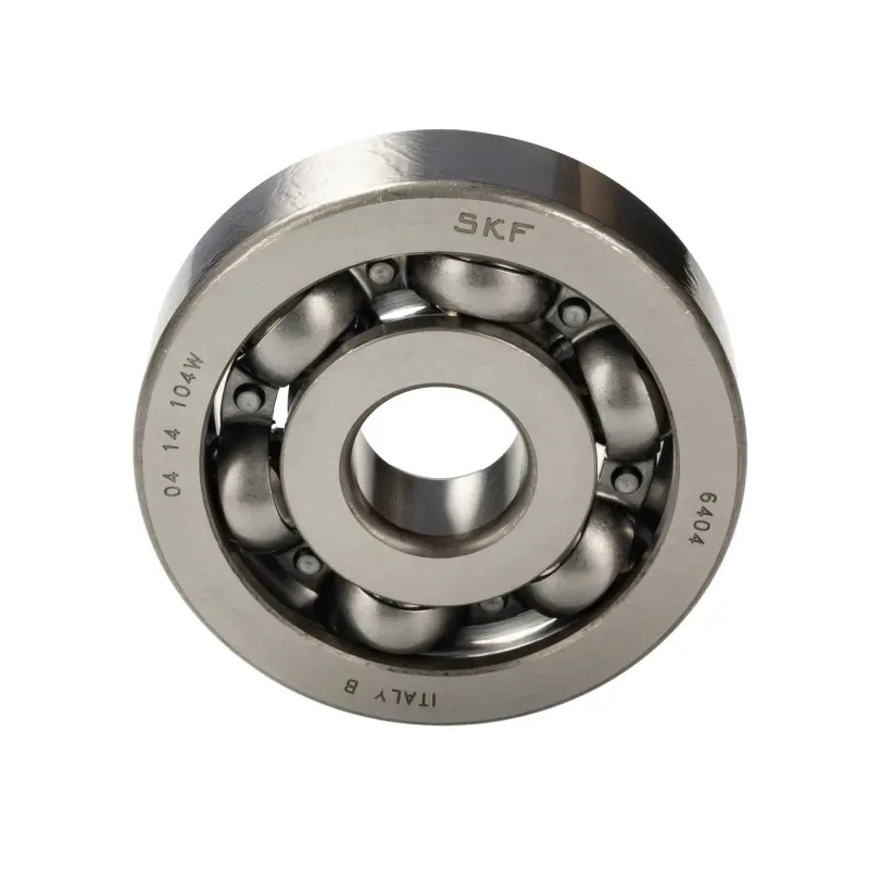 SKF Single Row Deep Groove Ball Bearing 20 mm ID, 72 mm OD, 19 mm Width, Sheet Metal Cage, Steel Balls 6404