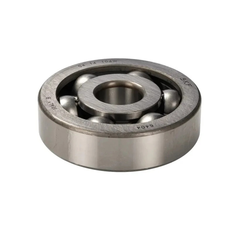SKF Single Row Deep Groove Ball Bearing 20 mm ID, 72 mm OD, 19 mm Width, Sheet Metal Cage, Steel Balls 6404
