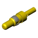 FCT from Molex 173112 Series 16/20 AWG Male Crimp D-Sub Connector Power Contact Gold Plated FMP002P106 / 1731120091