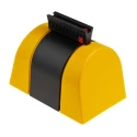 RS PRO Retractable Safety Barrier Yellow Black Polyester Plastic Tape 4.6 m 48 mm Width 829-9084