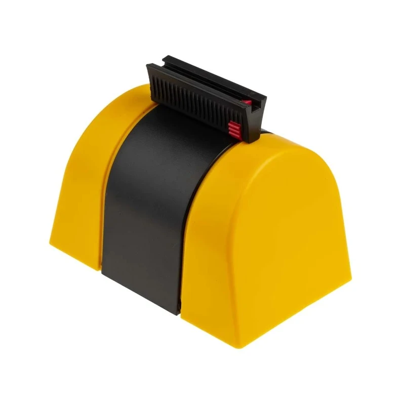 RS PRO Retractable Safety Barrier Yellow Black Polyester Plastic Tape 4.6 m 48 mm Width 829-9084