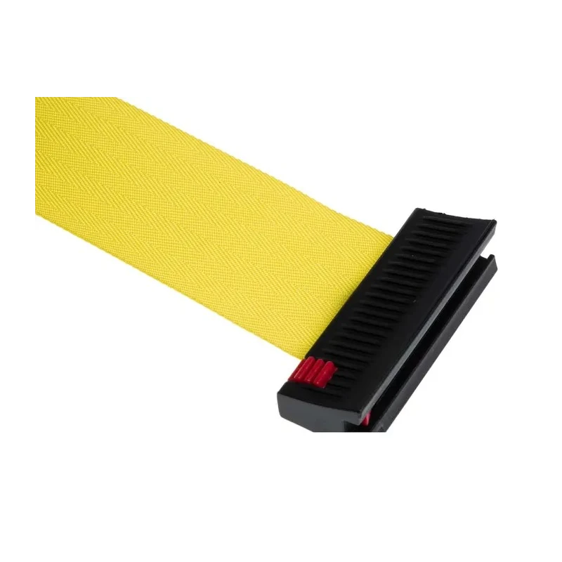 RS PRO Retractable Safety Barrier Yellow Black Polyester Plastic Tape 4.6 m 48 mm Width 829-9084