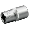 RS PRO 1/4 in Drive 9 mm 6 Point Square Chrome Vanadium Steel Socket 830-4013