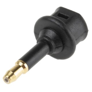 RS PRO Fibre Optic Adapter Optical Jack Connector 1 mm Fibre Size 8 mm Cable Diameter Black PVC Housing 2dB 830-0070