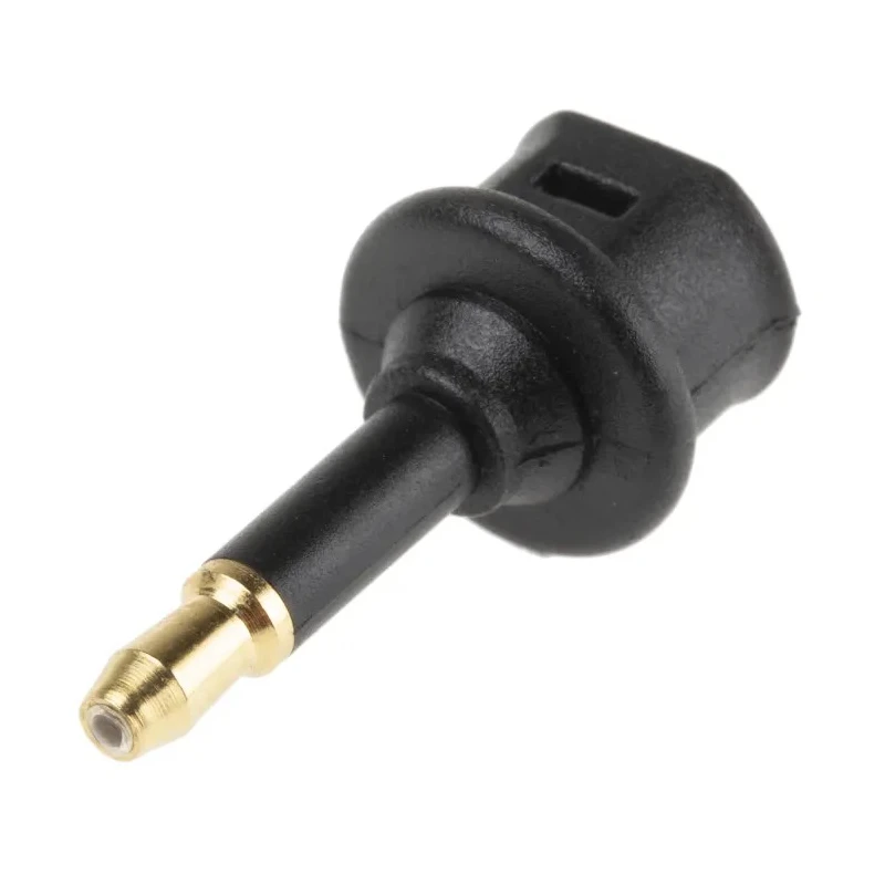 RS PRO Fibre Optic Adapter Optical Jack Connector 1 mm Fibre Size 8 mm Cable Diameter Black PVC Housing 2dB 830-0070