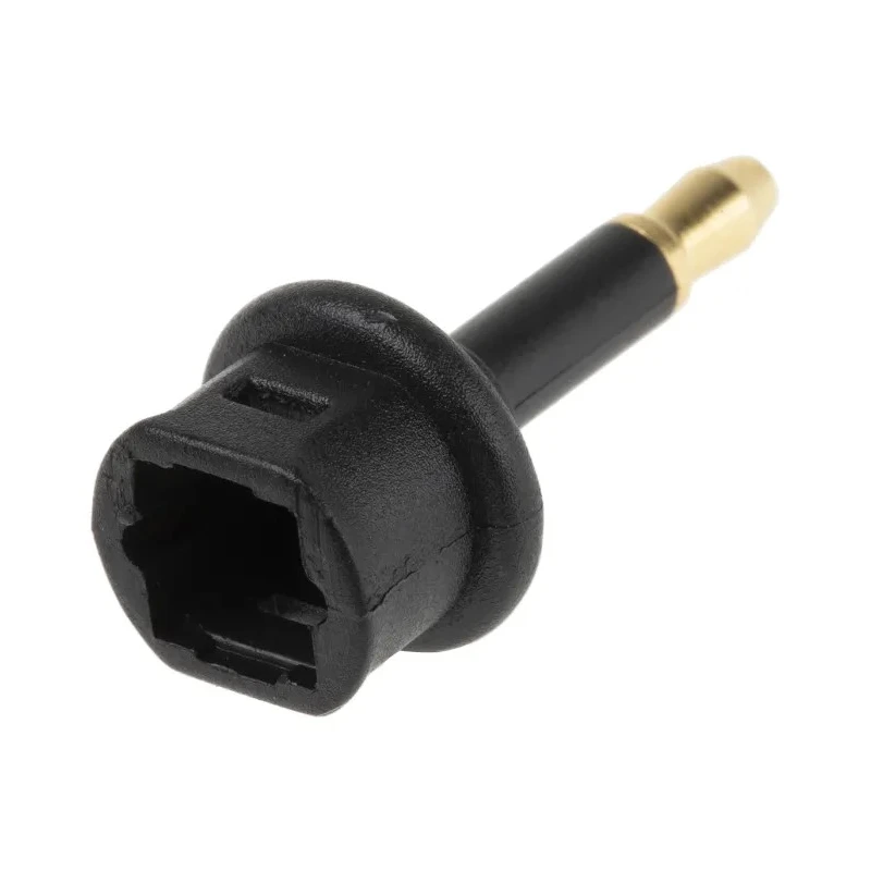 RS PRO Fibre Optic Adapter Optical Jack Connector 1 mm Fibre Size 8 mm Cable Diameter Black PVC Housing 2dB 830-0070
