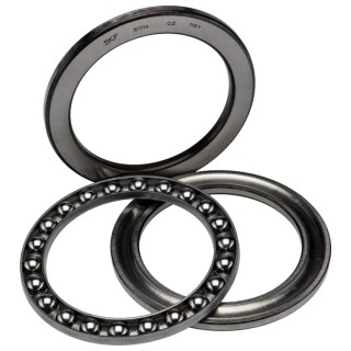 SKF Thrust Ball Bearing 70 mm ID, 95 mm OD, 18 mm Width, Sheet Metal Cage 51114