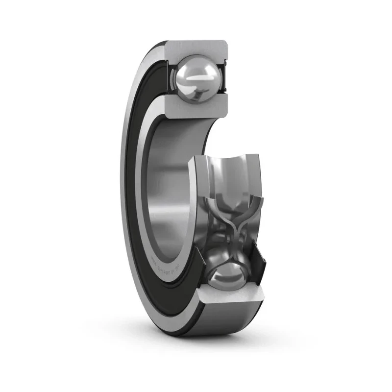 SKF Single Row Deep Groove Ball Bearing 90 mm ID, 140 mm OD, 24 mm Race Width, Sealed, Sheet Metal Cage 6018-2RS1/C3