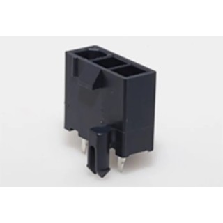Molex Mini-Fit Jr Series Vertical Through Hole PCB Header, 3 Contacts, 4.2 mm Pitch, 1 Row, Shrouded 1726470103