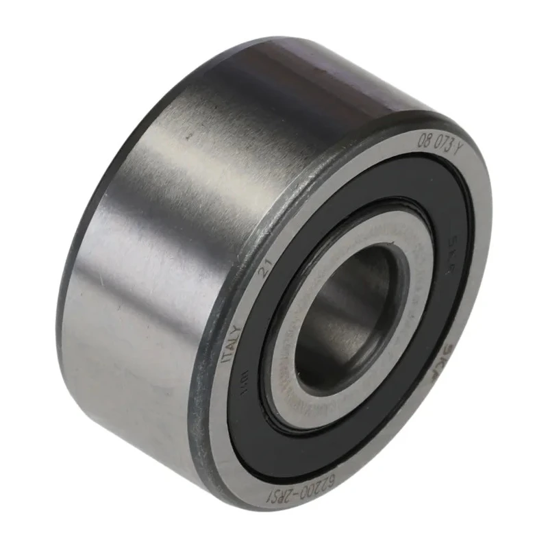 SKF Single Row Deep Groove Ball Bearing 10 mm ID, 30 mm OD, 14 mm Width, Sheet Metal Cage, Sealed Ends 62200-2RS1