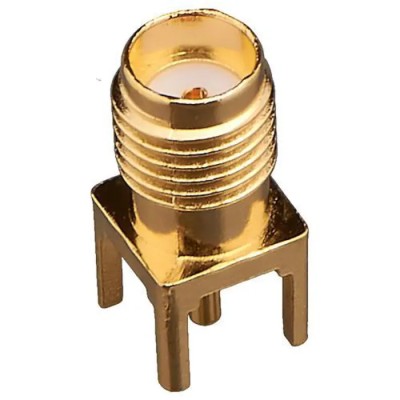 TE Connectivity SMA Series Coaxial Connector Cable Female SMA, 50 Ω, Straight Body, Solder Termination 5-1814832-2