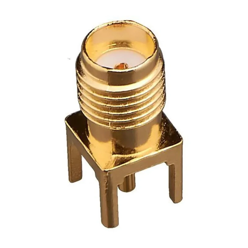 TE Connectivity SMA Series Coaxial Connector Cable Female SMA, 50 Ω, Straight Body, Solder Termination 5-1814832-2