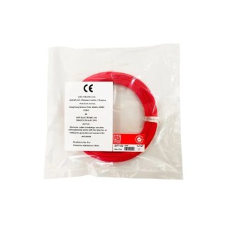 RS PRO Red Hook Up Wire 24 AWG Silver Plated Copper Core 50 m Ethylene Tetrafluoroethylene Insulation 207-7155