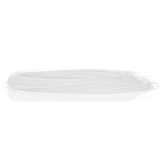 RS PRO White Hook Up Wire, 30 AWG, 1 x 0.25 mm Silver Plated Copper, Ethylene Tetrafluoroethylene Jacket, 50 m 207-7141
