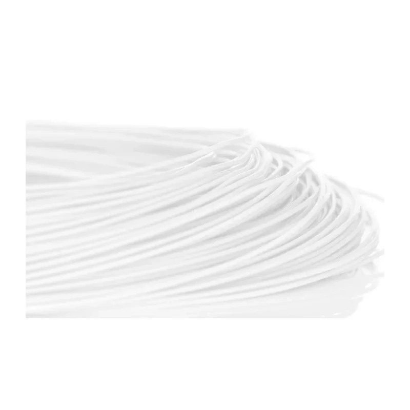 RS PRO White Hook Up Wire, 30 AWG, 1 x 0.25 mm Silver Plated Copper, Ethylene Tetrafluoroethylene Jacket, 50 m 207-7141