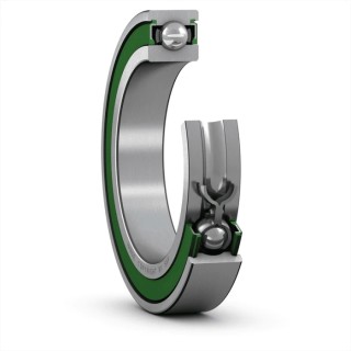 SKF Single Row Deep Groove Ball Bearing 110 mm ID, 140 mm OD, 16 mm Width, Sheet Metal Cage 61822-2RZ
