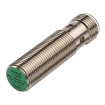 Pepperl + Fuchs Threaded Barrel Inductive Proximity Sensor M12 PNP 36 V dc 200 mA 2 mm Detection NBB2-12GM30-E2-V1