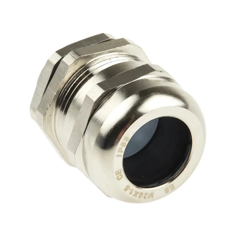 Lapp Metallic Nickel Plated Brass Cable Gland M20 Thread 8 mm Min. 14 mm Max. IP68 831-9024