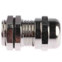 Hummel Metallic Nickel Plated Brass Cable Gland PG7 Thread, 3 mm Min., 6.5 mm Max., IP68 831-9046