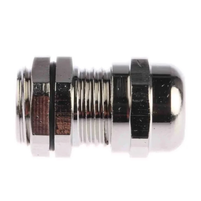 Hummel Metallic Nickel Plated Brass Cable Gland PG7 Thread, 3 mm Min., 6.5 mm Max., IP68 831-9046