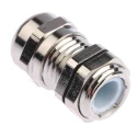 Hummel Metallic Nickel Plated Brass Cable Gland PG7 Thread, 3 mm Min., 6.5 mm Max., IP68 831-9046
