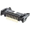 Amphenol Communications Solutions T816 Series Right Angle Through Hole PCB Header, 16 Contacts, 2.54 mm T816116A1R101CEU