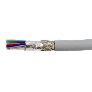 Alpha Wire Ecogen Ecocable Mini Control Cable 15 Cores 0.61mm² 20 AWG Screened 300V 30 m Grey Modified 78355 SL005
