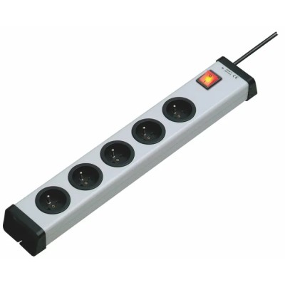 Bodo Ehmann 16A 250V 5 Gang Socket Bar with 1.5m Cord Type E 0201X02052301